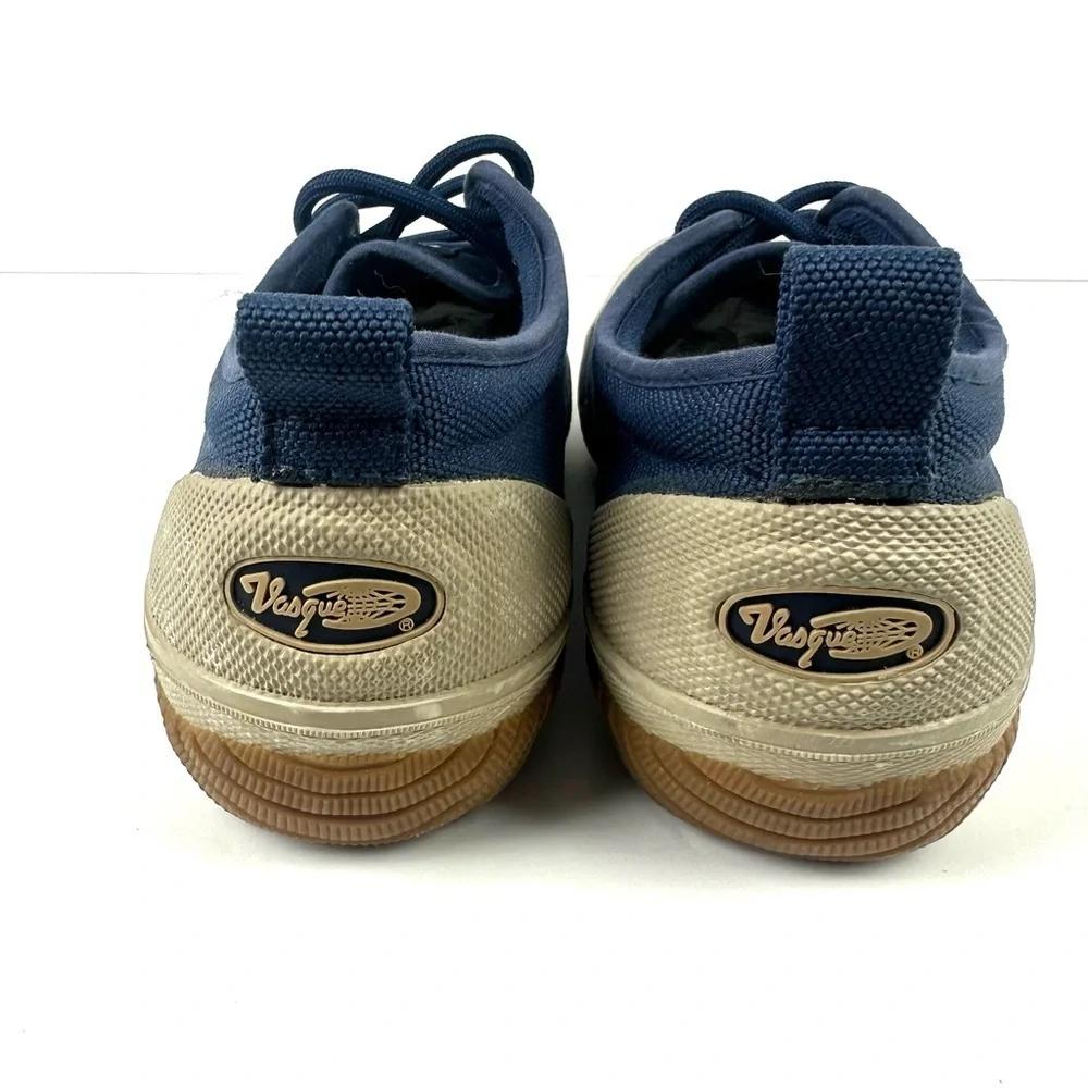 Vasque‎ Portage Low Green Trail Hiking Shoes 7.5 Blue Canvas Womens Lace Up